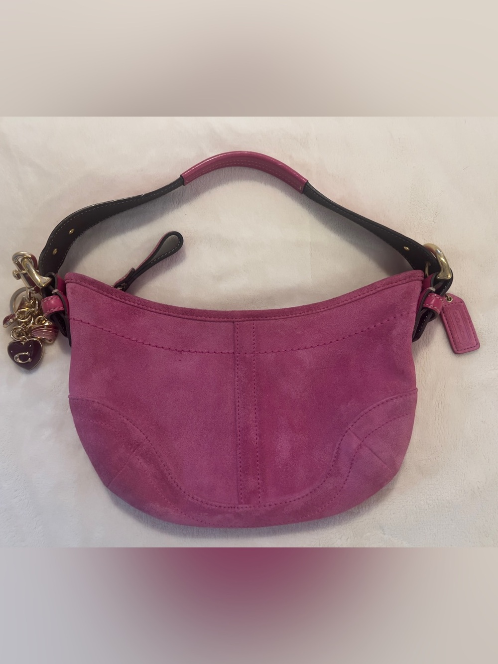 🩷 Coach Pink Suede Leather Soho Shoulder Bag Leather Strap
Y2K 5673🩷 Vintage 💚